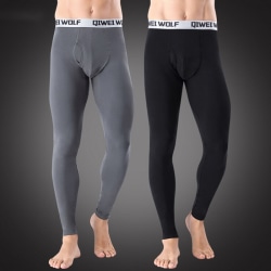 Thermal underkläder för män Bottom Long Johns Weather Proof Pants Le Black XXXL