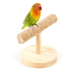 Sikkert ikke-giftigt fuglelegetøj Kontorstativ til hamp-reb Pædagogisk legetøj Hemp rope stand