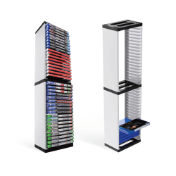 För PS5-spel Optical Disk Cartridge Plate Rack Storage Rack Ones Host Disc Dubbellagerslagring