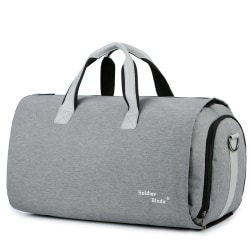Bärbar resväska Vattentät torr våtseparation resväska Shoulder Crossbody Suit Bag Light gray 26 inches
