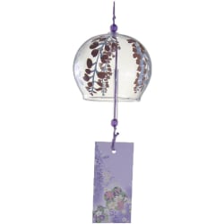 Wind Chimes glas hängande handgjorda japansk stil sovrum Wisteria blomma