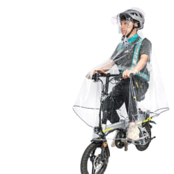 Regnrock Regndräkt Driving Agent Helt Transparent Ridning Elbil Cykel 5XL