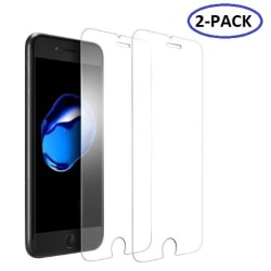 2-Pack iPhone 6/7/8 Härdat Glas Skärmskydd