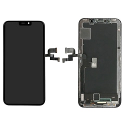 iPhone X -näyttö lasilla - musta (incell)