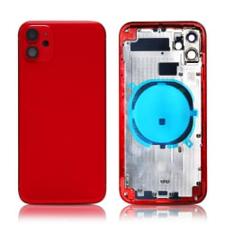 iPhone 11 Baksida Komplett Med Ram - Röd