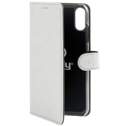 Celly Wallet Case iPhone XS Max - Vit