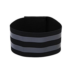 Reflekterende armbånd - Doble striper - Svart Black