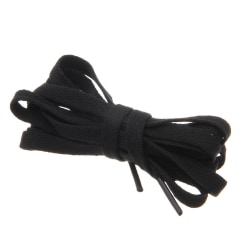 Skosnören - Svart - Platta [160 cm] Svart one size