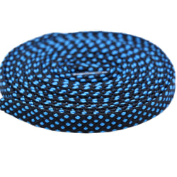 Skolisser - Flettet - Flat [100 cm] - Blå Blue one size