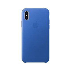 Apple iPhone X læder cover Blå Blue