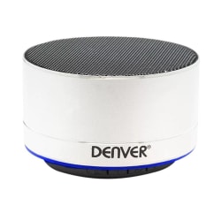 Denver BTS-32 Bluetooth-högtalare med uppladdningsbart batteri - Silver