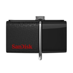 SanDisk Ultra Dual Drive 64 GB USB 3.0 Svart