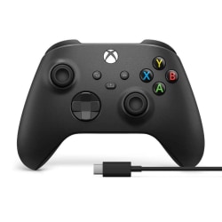 Microsoft Xbox Series X/S Trådlös Handkontroll + USB C-kabel - K Svart