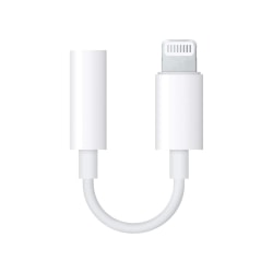 Apple Lightning till 3,5 mm-Adapter för Hörlurar white 0.025