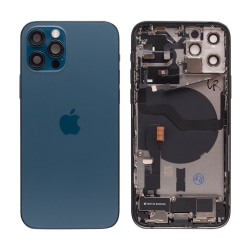 iPhone 12 Pro Baksida med smådelar Original Pulled Pacific Blå Stillahavsblå