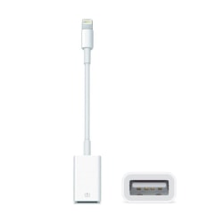 Apple Lightning till USB Kamera Adapter Vit