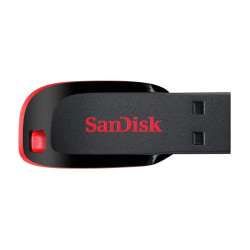 SanDisk Cruzer Blade 128 GB USB minne black 41.5 mm