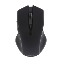 Deltaco trådlös optisk mus med 5 knappar svart black
