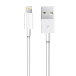Lightning till USB-Kabel till iPhone och iPad (1 m) white 100