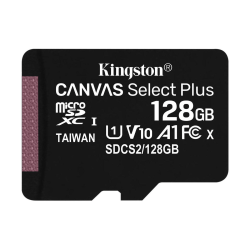 Kingston Canvas Select Plus 128 GB MicroSDXC minneskort Svart