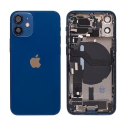 iPhone 12 Mini Baksida med smådelar Original Pulled Blå Blå