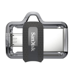 SanDisk Ultra Dual M3.0 USB minne 64 GB Svart