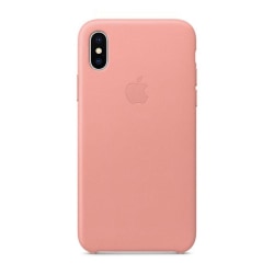 Apple iPhone X læder cover Lyserød Pink