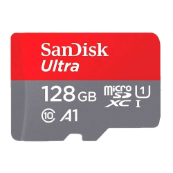 SanDisk Ultra 128 GB MicroSDXC minneskort grå