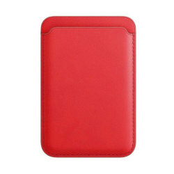 iPhone Leather Wallet with MagSafe - Red Red