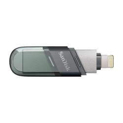 SanDisk iXpand Flash Drive Flip 64 GB För iPhone Lightning och U grå