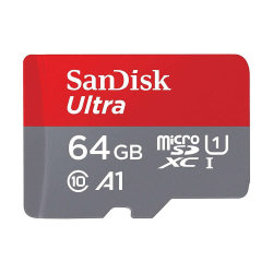 SanDisk Ultra 64 GB MicroSDXC minneskort grå