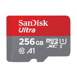 SanDisk Ultra 256GB MicroSDXC minneskort grå