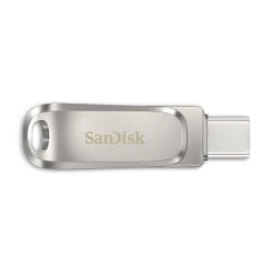 SanDisk Dual Drive Luxe 256 GB för USB Type-C och USB 3.1 Silver