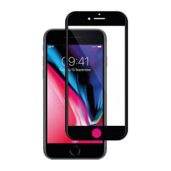 3D näytönsuoja iPhone 6, 6S, 7, 8 Flat 0,3mm musta Transparent