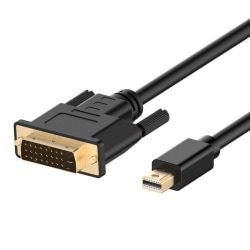 Mini DP til DVI-kabel Videokabel SVART 1,8M Black 1.8M