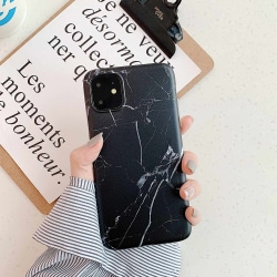 iPhone 11 | Pehmeä marmorinen case Black