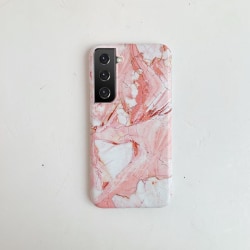 Samsung Galaxy S21 Plus | Blødt marmor etui Pink