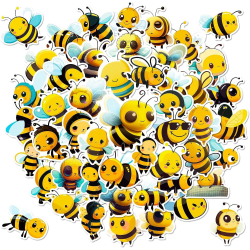 Kawaii Honey Bee Stickers 50st Estetiska vattentäta vattenflaska dekaler för scrapbooking Phone case Hydroflask Snowboards Resväska Laptopdekaler