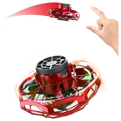 Mini drone 360 grader rotation. Lys Red
