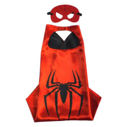Spindelmannen/mantel/mask Unisex Barn Röd