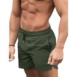 Simshorts för män Quick Dry Board Shorts Badkläder Badkläder Badkläder grön—L