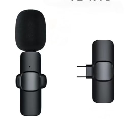 Trådlösa mikrofoner för Android-telefon, Mini Professional Wireless Lavalier-mikrofon för videoinspelning Podcast sladdlös Lapel Mic