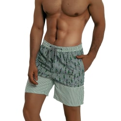 Roliga badbyxor för män Quick Dry Beachwear Sport Löpning Swim Board Shorts-DK011