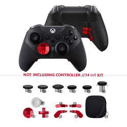 För -Xbox One Elite Elite Handle 2nd Generation Button Accessory Set Rocker (röd)