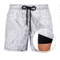 Badbyxor för män Simshorts Board Shorts Quick Dry Beach Shorts-DK6021