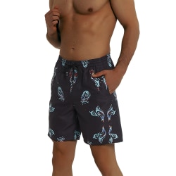 Roliga badbyxor för män Quick Dry Beachwear Sport Löpning Swim Board Shorts-DK024