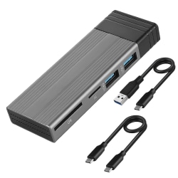 SSD- case SATA-hölje HDD Adapter Hårddisk Diskbox Gray