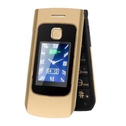 Senior mobiltelefoner med stor knappkommunikation Golden/EU