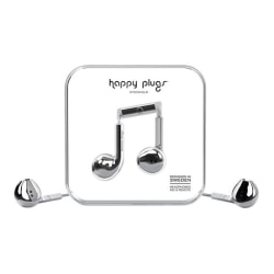 Happy Plugs Earbud Plus Hörlurar (Silver)
