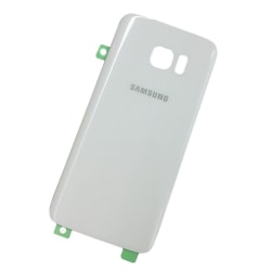 Samsung Galaxy S7 Edge Baksida med tejp - Vit - AAA kvalité